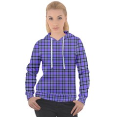 Blue Tartan Plaid 1 Women s Overhead Hoodie by dressshop