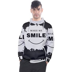 Black And White Simple Make Me Smile T Shirt 20250203 014057 0000 Men s Pullover Hoodie by Cowcow2005