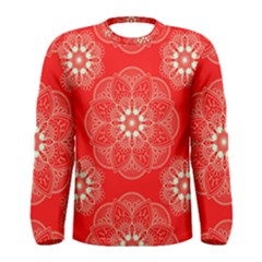 Crimson Current Men s Long Sleeve T-shirt by ArtfulThreads