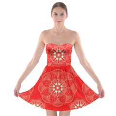 Crimson Current Strapless Bra Top Dress by ArtfulThreads