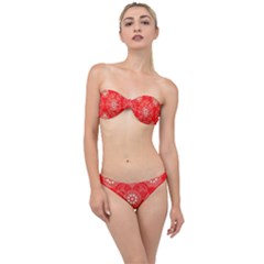 Crimson Current Classic Bandeau Bikini Set by ArtfulThreads