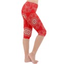 Crimson Current Lightweight Velour Cropped Yoga Leggings View3