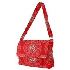 Crimson Current Full Print Messenger Bag (m) by ArtfulThreads