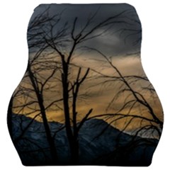 Tree Silhouette At Border Of Nahuel Haupi Lake, Rio Negro, Argentina Car Seat Velour Cushion  by dflcprintsclothing