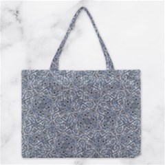 Blue Ornament Complex Mosaic Print Pattern Medium Tote Bag by dflcprintsclothing