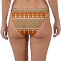 Winter Wonderland Seamless Pattern: Christmas Trees & Snowflakes on Dark Background Band Bikini Bottoms View2