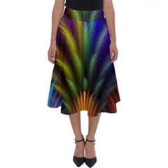 Abstract Colors - , Abstract Colors Perfect Length Midi Skirt by kyorashop23