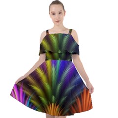 Abstract Colors - , Abstract Colors Cut Out Shoulders Dress by kyorashop23
