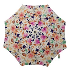 Abstract Floral Background Hook Handle Umbrellas (large) by kyorashop23