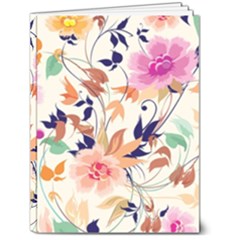 Abstract Floral Background 6  X 8  Hardcover Notebook by kyorashop23