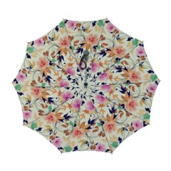 Abstract Floral Background Automatic Folding Umbrella With Case (large) by kyorashop23
