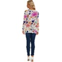 Abstract Floral Background Long Sleeve Crew Neck Pullover Top View4