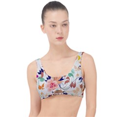Abstract Floral Background The Little Details Bikini Top by kyorashop23