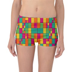 Abstract-background Reversible Boyleg Bikini Bottoms by kyorashop23