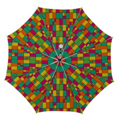 Abstract-background Automatic Folding Umbrella With Case (medium) by kyorashop23