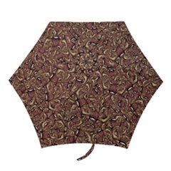 Human Spider Mutant Creatures Motif Random Pattern Mini Folding Umbrellas by dflcprintsclothing
