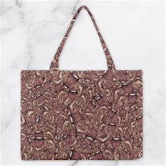 Human Spider Mutant Creatures Motif Random Pattern Zipper Medium Tote Bag by dflcprintsclothing