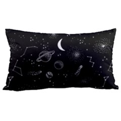 Cosmic Black Space Star 12 x20  Lumbar Throw Cushion Case (two Sides) by Ndabl3x