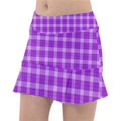 Purple Plaid Tartan 3 Classic Tennis Skirt by dressshop