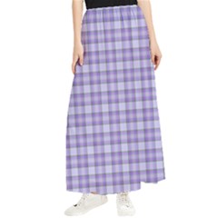 Purple Plaid Tartan 2 Maxi Chiffon Skirt by dressshop