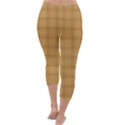 Autumn Fall Plaid Tartan 1 Capri Winter Leggings  View4