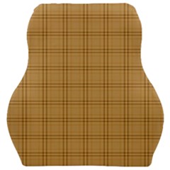 Autumn Fall Plaid Tartan 1 Car Seat Velour Cushion  by dressshop