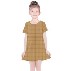 Autumn Fall Plaid Tartan 1 Kids  Simple Cotton Dress by dressshop