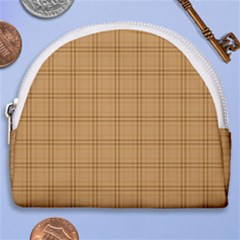 Autumn Fall Plaid Tartan 1 Horseshoe Style Canvas Pouch by dressshop