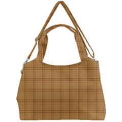Autumn Fall Plaid Tartan 1 Double Compartment Shoulder Bag by dressshop