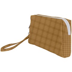 Autumn Fall Plaid Tartan 1 Wristlet Pouch Bag (small) by dressshop