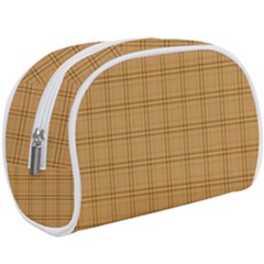 Autumn Fall Plaid Tartan 1 Make Up Case (large) by dressshop