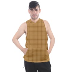 Autumn Fall Plaid Tartan 1 Men s Sleeveless Hoodie by dressshop