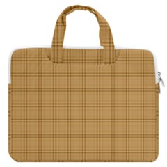 Autumn Fall Plaid Tartan 1 Macbook Pro 15  Double Pocket Laptop Bag  by dressshop