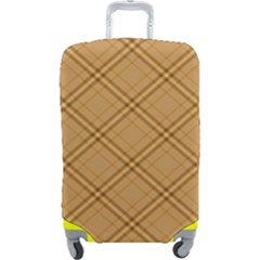 Autumn Fall Plaid Tartan 1 Diagonal Luggage Cover (large) by dressshop