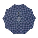 Purple Plaid Tartan 1 Diagonal Automatic Folding Umbrella with Case (Large) View1