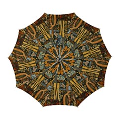 3d Letters Macro Wooden Letters Letters Textures Automatic Folding Umbrella With Case (large) by Salmanaz77