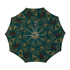 Flowers Floral Retro Flower Texture Automatic Folding Umbrella With Case (large) by Salmanaz77