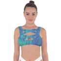 Psicodelia Zyguratti Texture Cyanturquoise Bandaged Up Bikini Top View1
