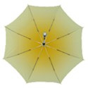 Amber Orange To Cream Yellow Linear Gradient Automatic Folding Umbrella with Case (Medium) View1