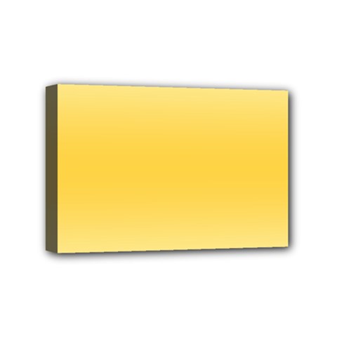 Cream Yellow To Amber Orange Bilinear Gradient Mini Canvas 6  X 4  (stretched) by GradientsOmbre