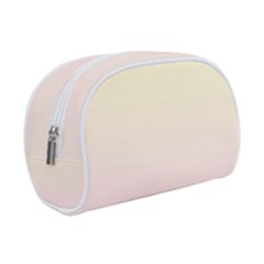 Cream Yellow To Pink Lace Linear Gradient Make Up Case (small) by GradientsOmbre
