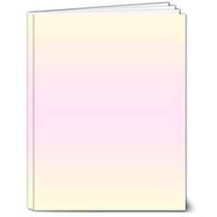 Cream Yellow To Pink Lace Bilinear Gradient 7  X 9  Hardcover Notebook by GradientsOmbre