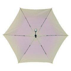 Cream Yellow To Pink Lace Bilinear Gradient Automatic Folding Umbrella With Case (small) by GradientsOmbre