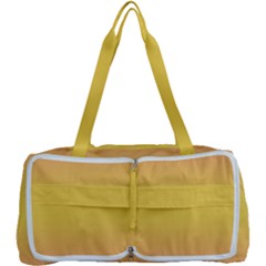 Coral Pink To Electric Yellow Bilinear Gradient Multi Function Bag by GradientsOmbre