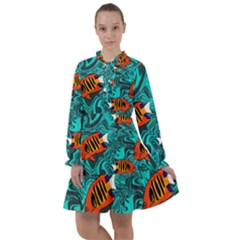 Flame Swirls All Frills Dress by SeaworthyClothing