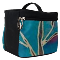 Aqua Batik, Abstract, Colorful Make Up Travel Bag (small) by kyorashop23