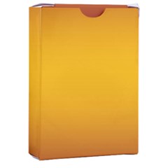 Burgundy Red To Amber Orange Bilinear Gradient Playing Cards Single Design (rectangle) With Custom Box by GradientsOmbre