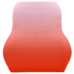 Pink Lace To Scarlet Red Linear Gradient Car Seat Back Cushion  by GradientsOmbre