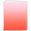 Pink Lace To Scarlet Red Linear Gradient 8  x 10  Softcover Notebook View2
