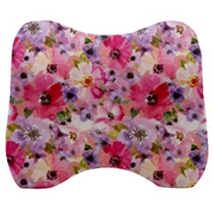Pattern Seamless Texture Daisies Velour Head Support Cushion by Grandong